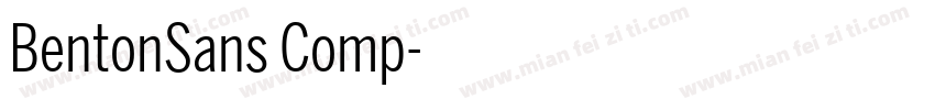 BentonSans Comp字体转换